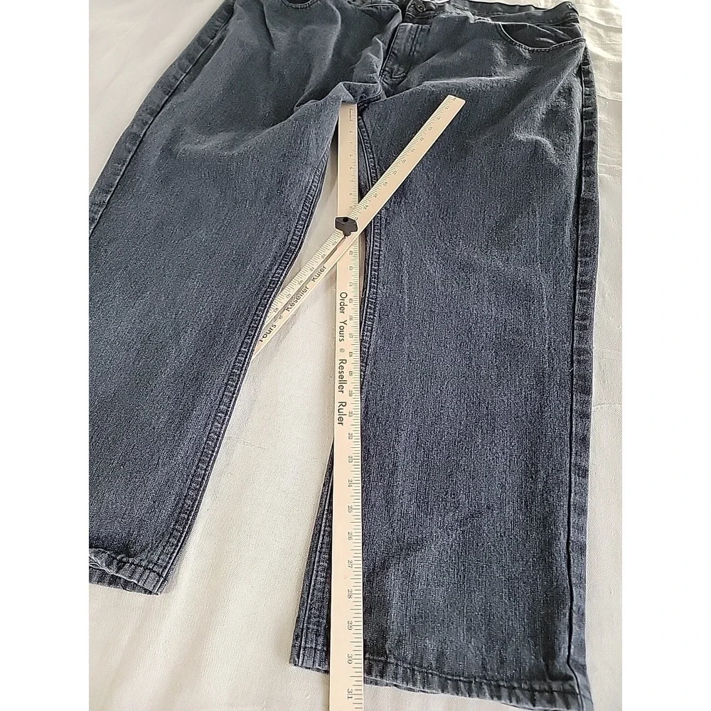 Enyce Jeans Mens 47x30.5 Stonewash Black Hip Hop Wide Baggy Sean Combs High Rise